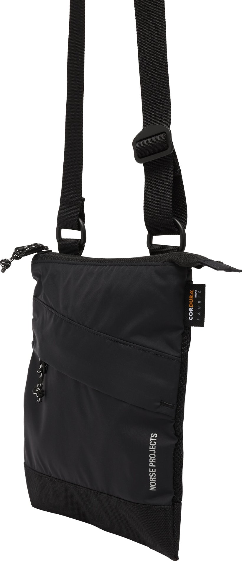 NORSE PROJECTS Taška přes rameno 'Ripstop Cordura Shoulder Bag' černá / bílá