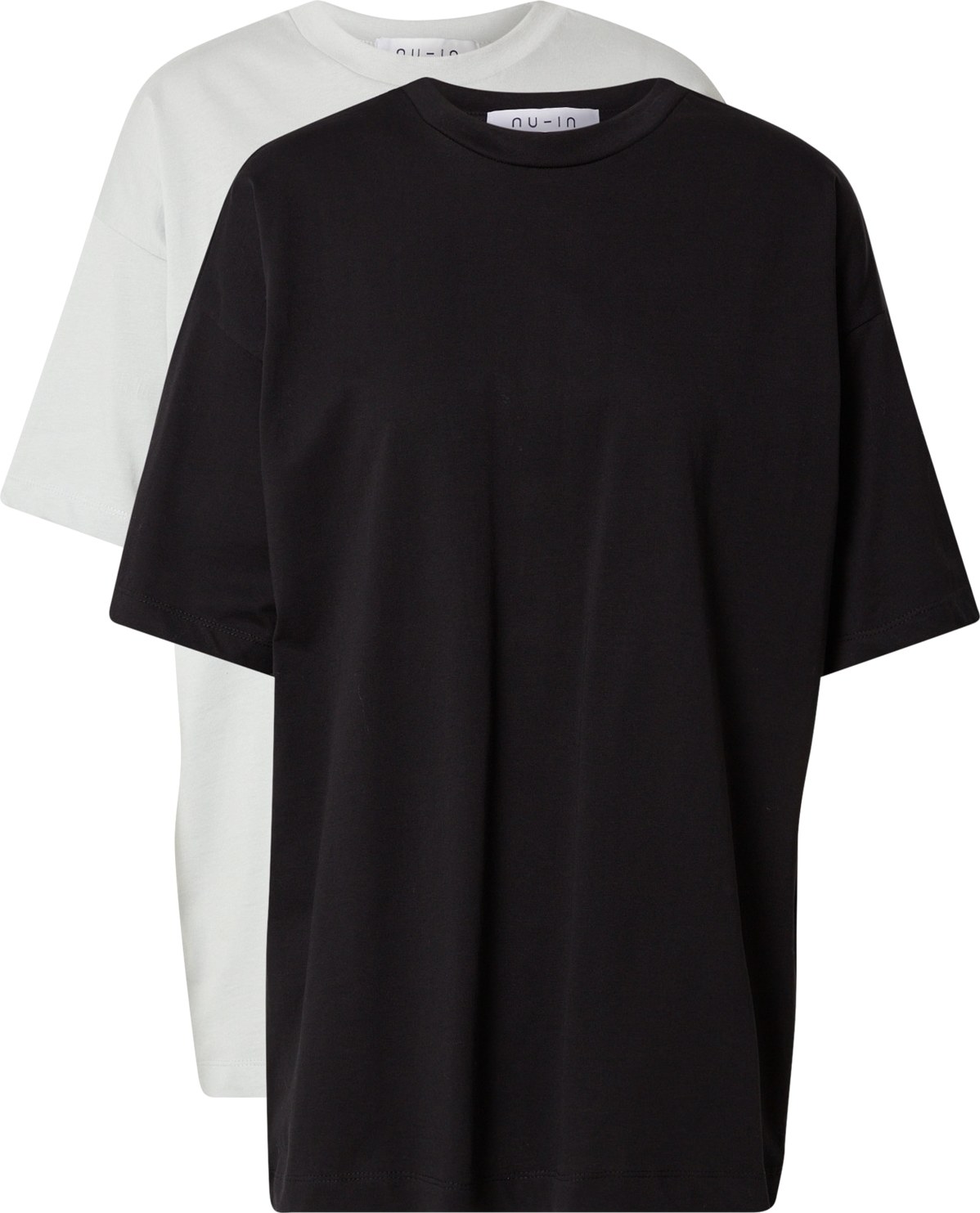 NU-IN Oversized tričko šedá / černá