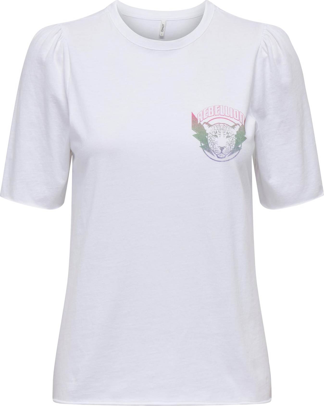 ONLY Tričko zelená / tmavě fialová / pink / bílá