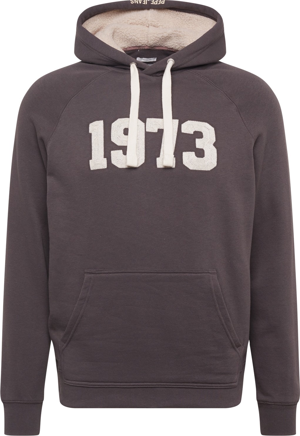 Pepe Jeans Mikina černá / bílá