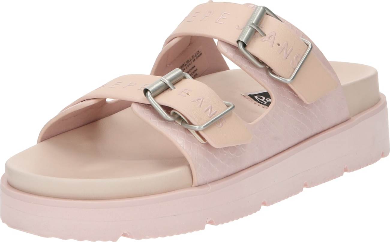 Pepe Jeans Pantofle 'Pola Park' béžová / pastelově růžová