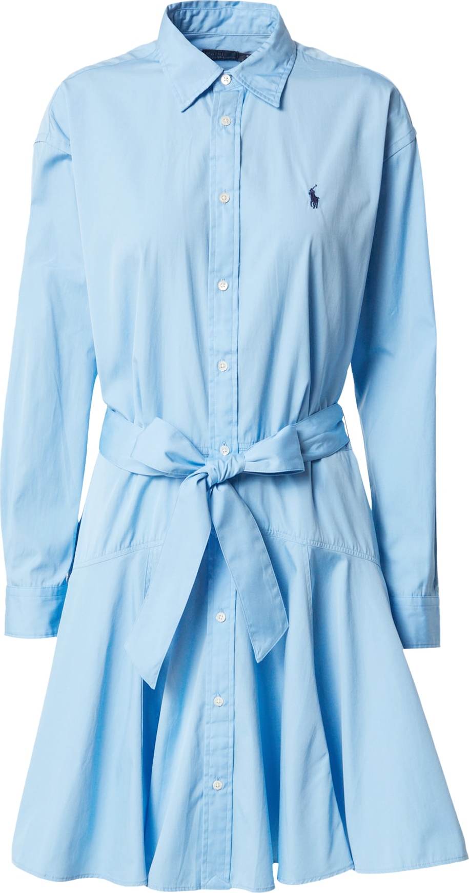 Polo Ralph Lauren Košilové šaty světlemodrá
