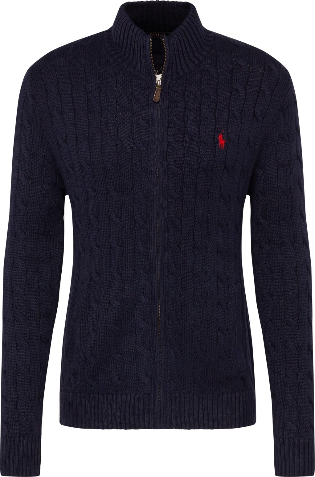 Polo Ralph Lauren Mikina 'CABLE' námořnická modř / červená