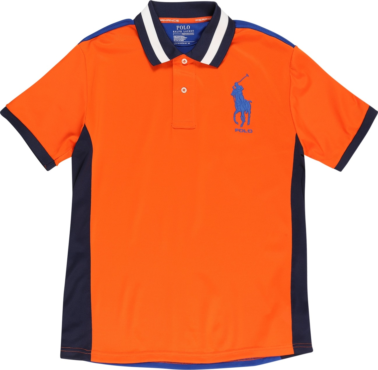 Polo Ralph Lauren Tričko modrá / oranžová