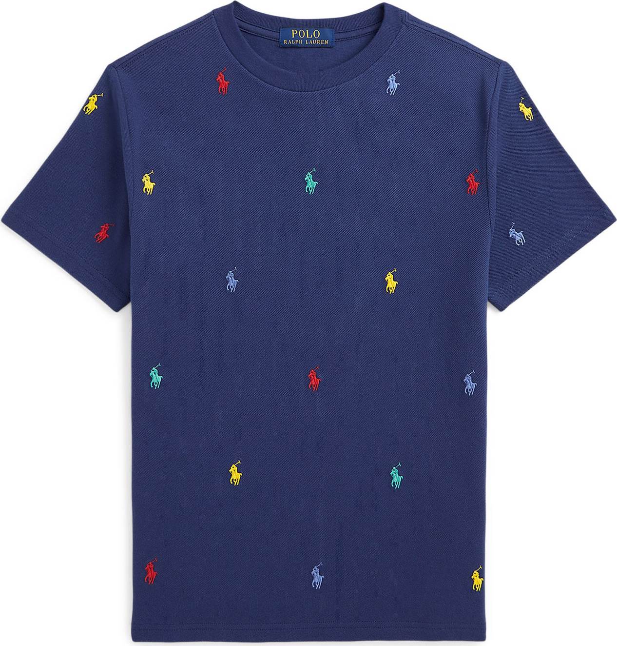 Polo Ralph Lauren Tričko námořnická modř / žlutá / nefritová / červená