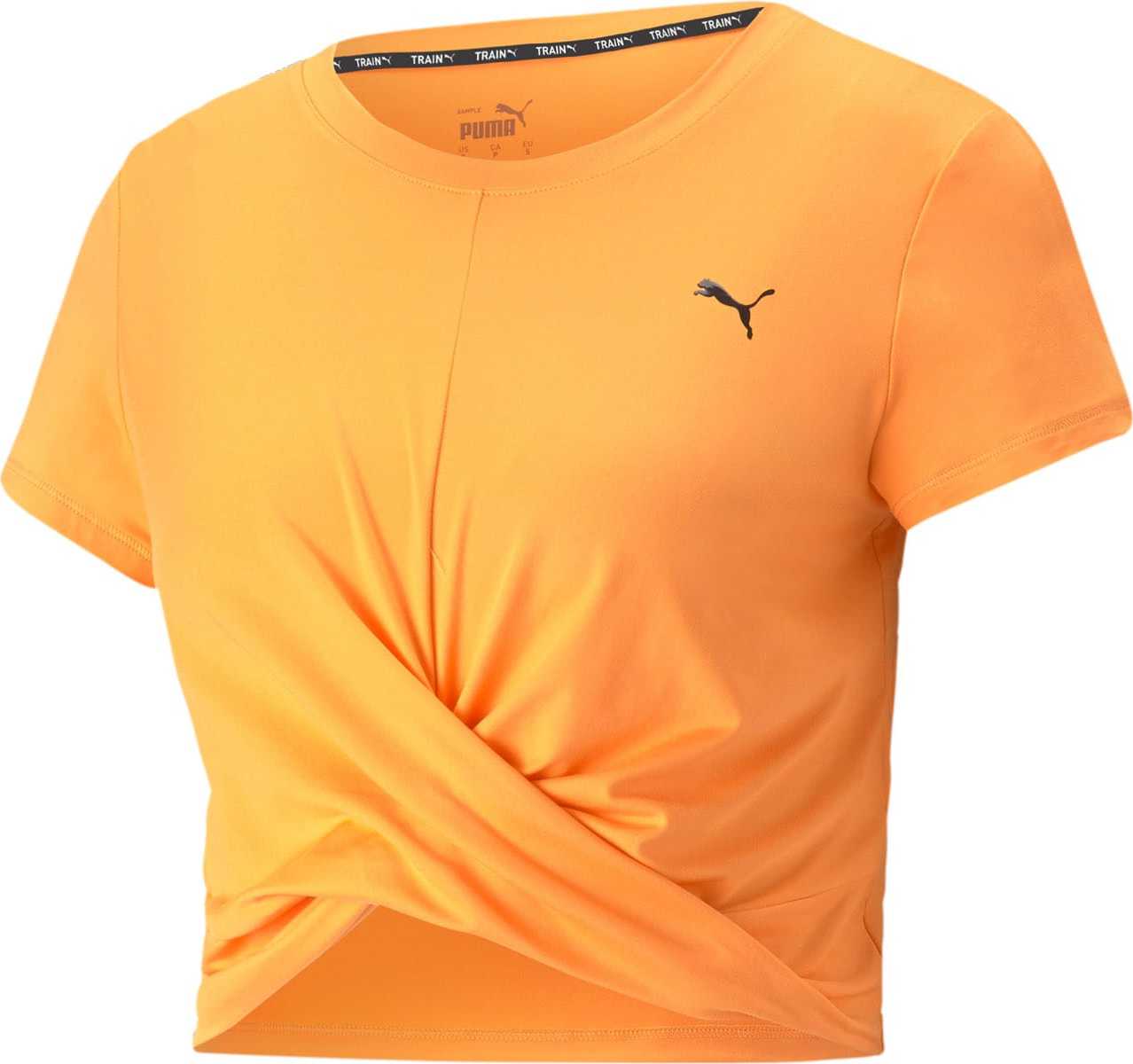 PUMA Funkční tričko 'YOGINI LITE' oranžová / černá