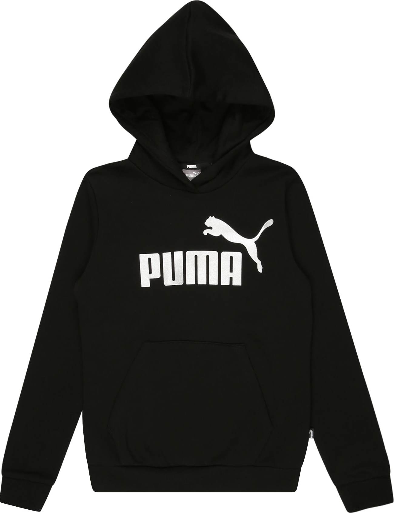 PUMA Mikina černá / bílá