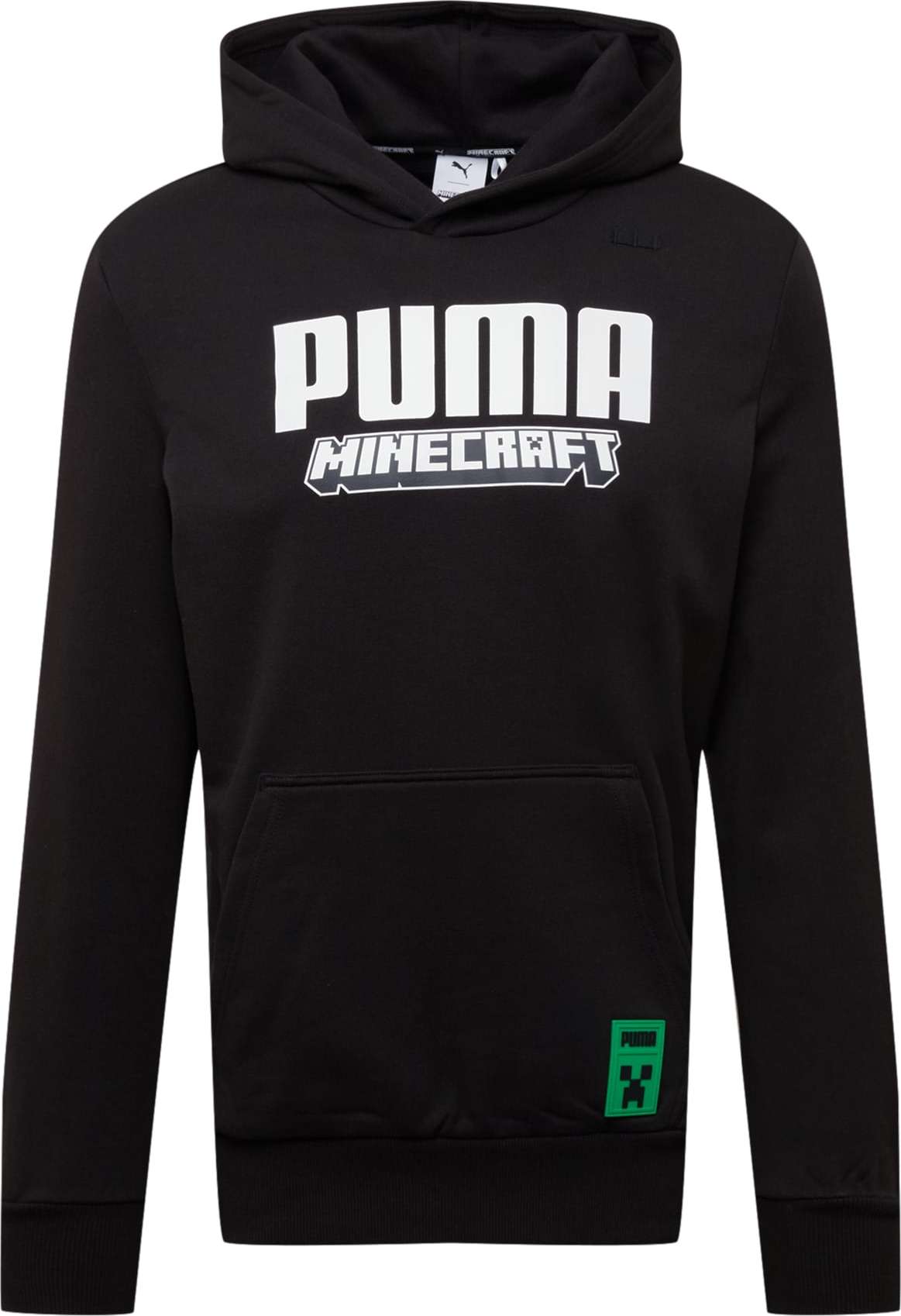 PUMA Mikina zelená / černá / bílá
