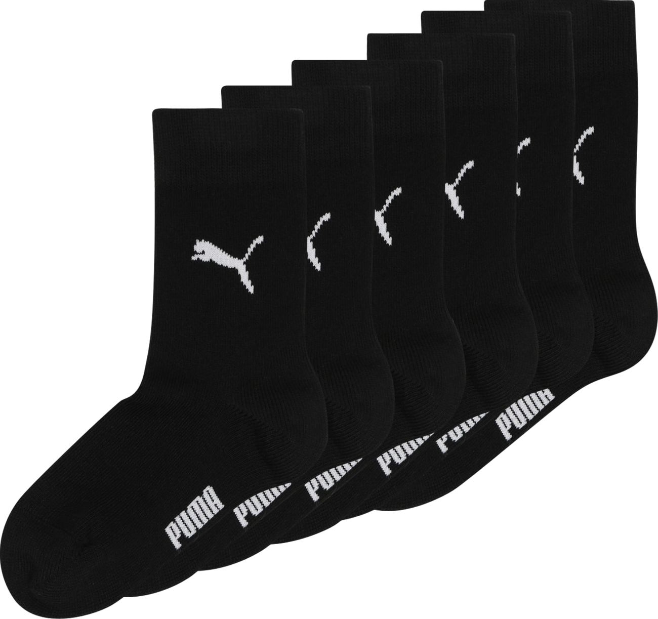 PUMA Ponožky černá / bílá