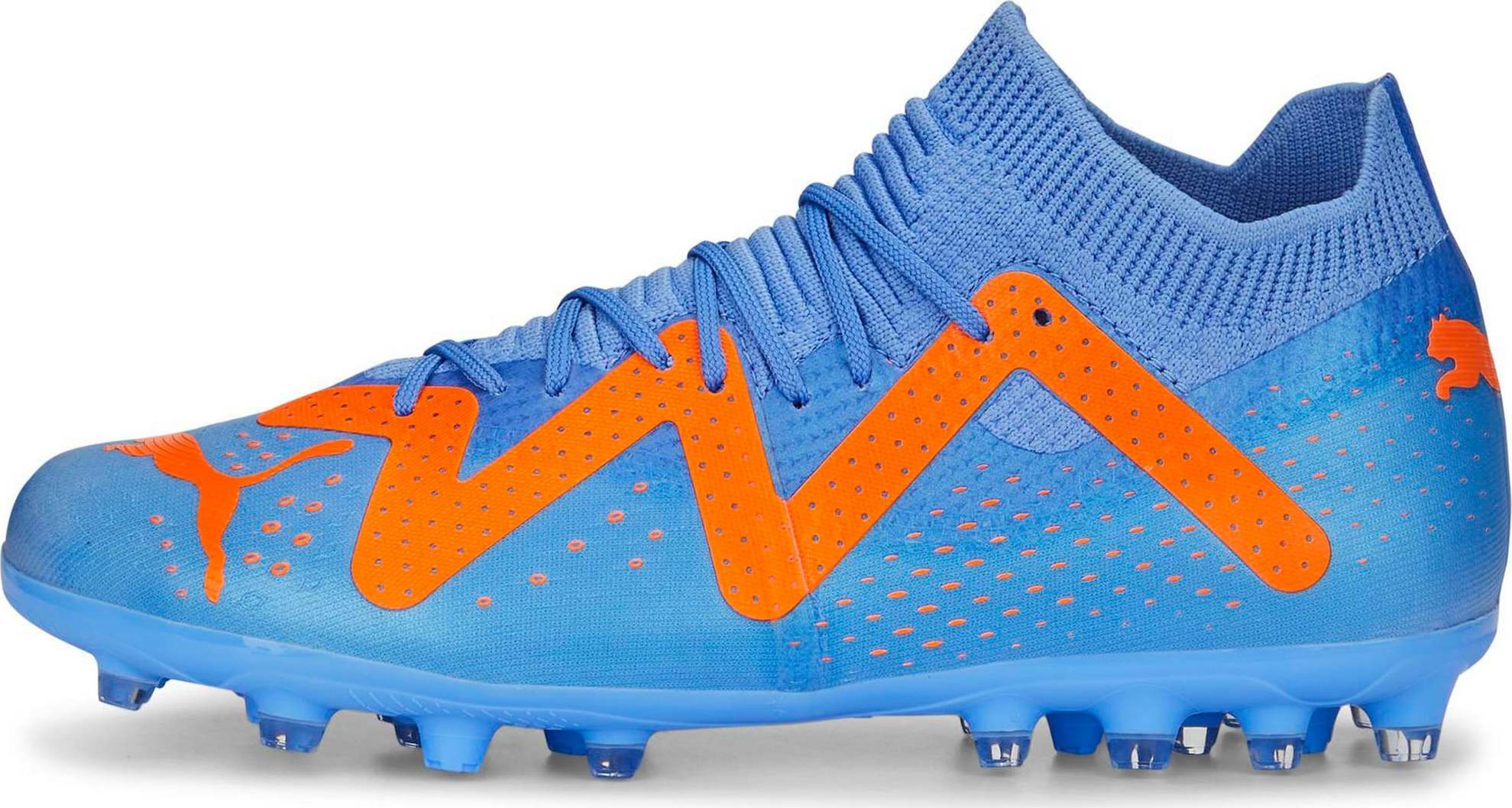 PUMA Sportovní boty 'Future Match' modrá / nebeská modř / oranžová