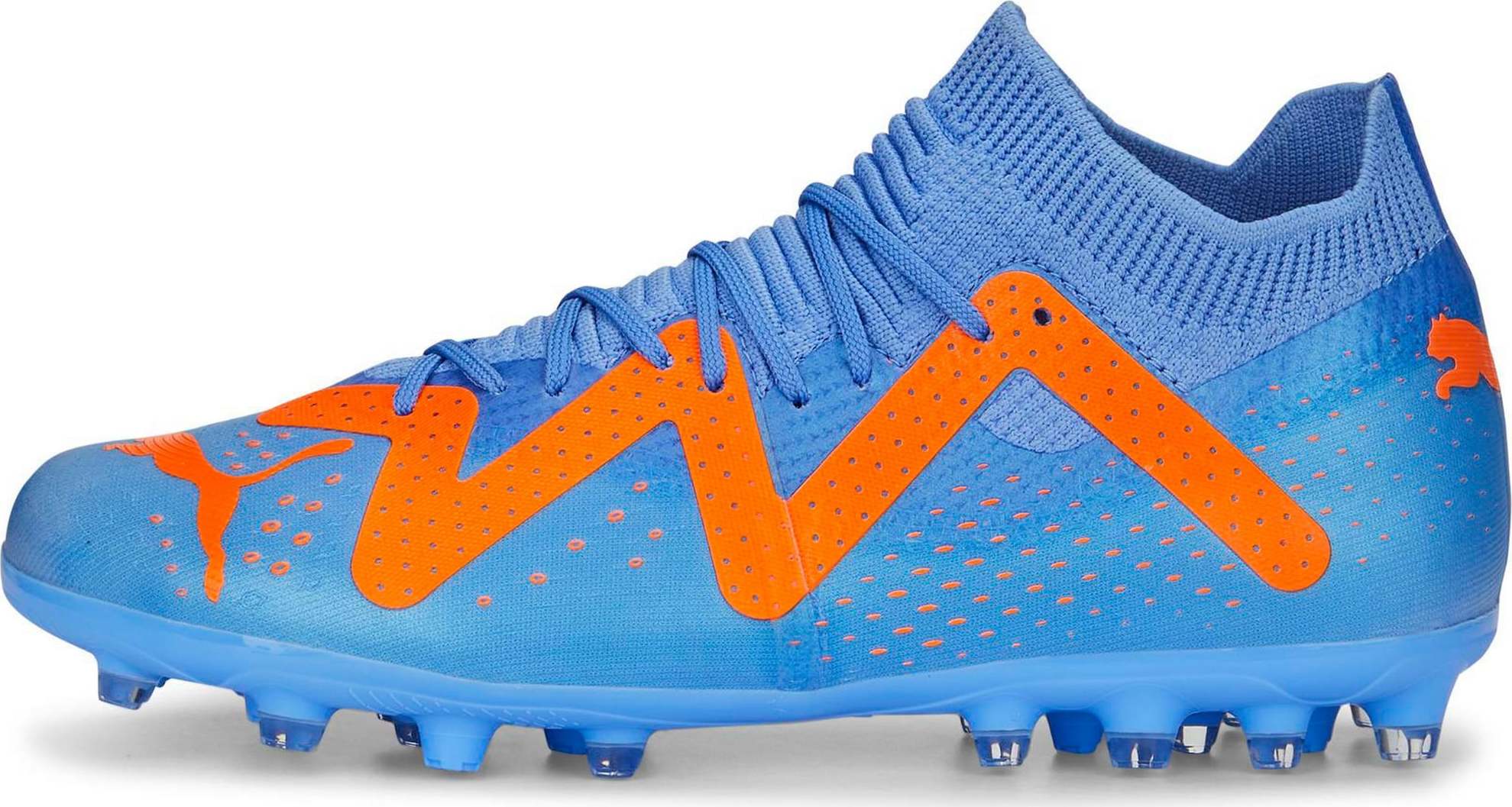 PUMA Sportovní boty 'Future Match' modrá / nebeská modř / oranžová