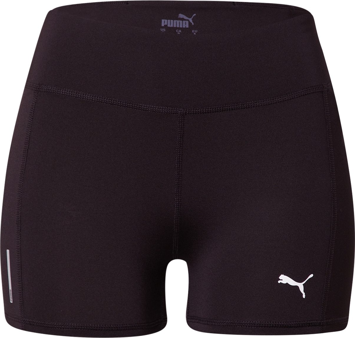 PUMA Sportovní kalhoty černá / bílá