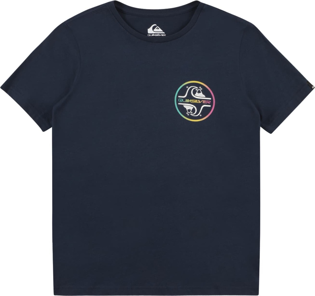 QUIKSILVER Funkční tričko námořnická modř / světle žlutá / světle růžová / bílá