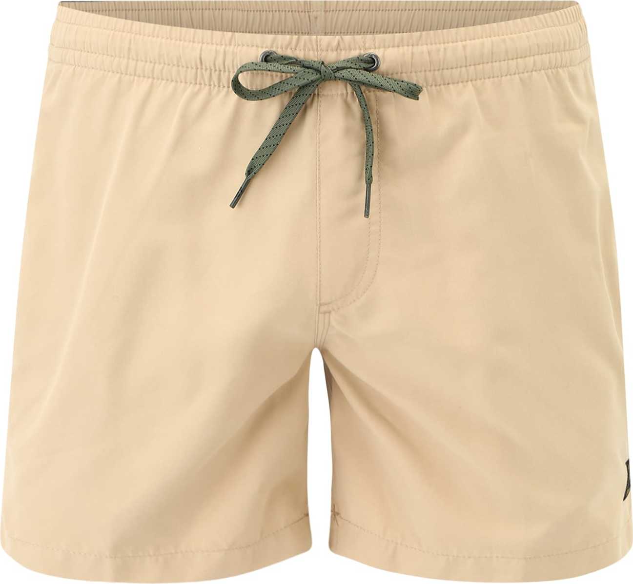 QUIKSILVER Plavecké šortky béžová / khaki / černá