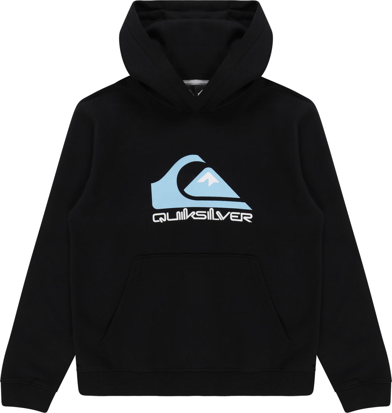 QUIKSILVER Sportovní mikina aqua modrá / černá / bílá