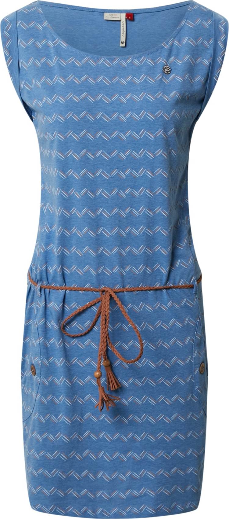 Ragwear Letní šaty 'TAG ZIG ZAG' modrá