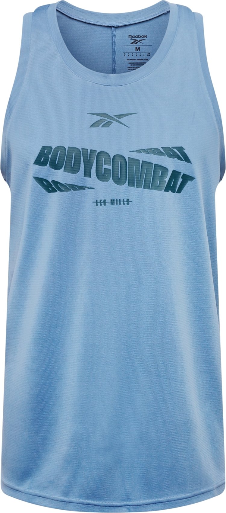 Reebok Sport Funkční tričko kouřově modrá / smaragdová / černá