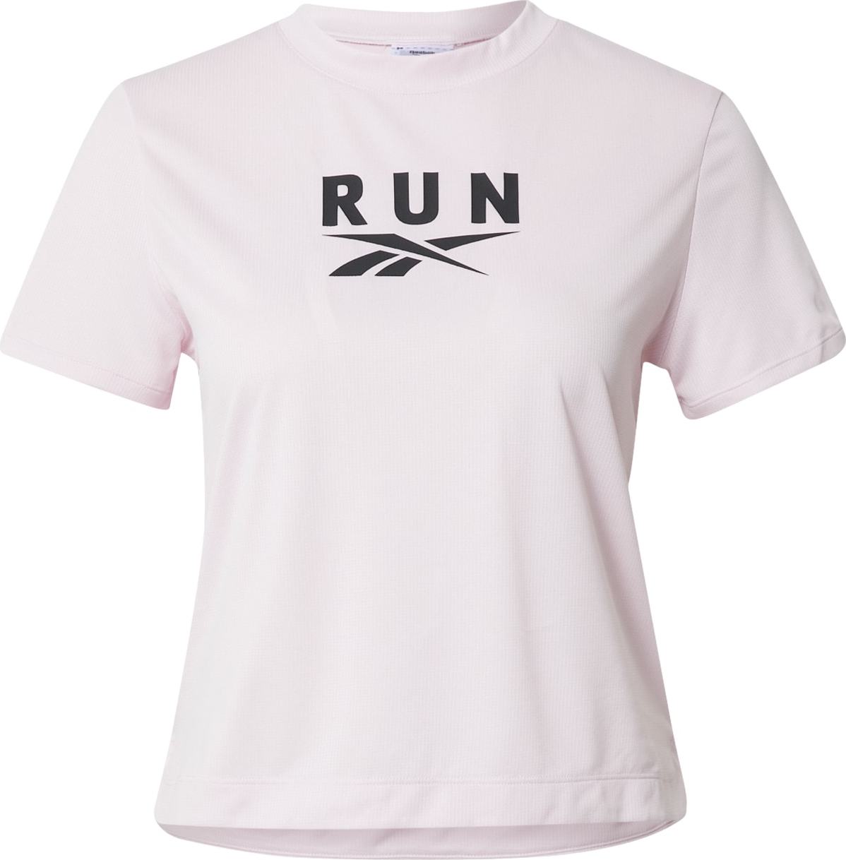 Reebok Sport Funkční tričko růžová / černá