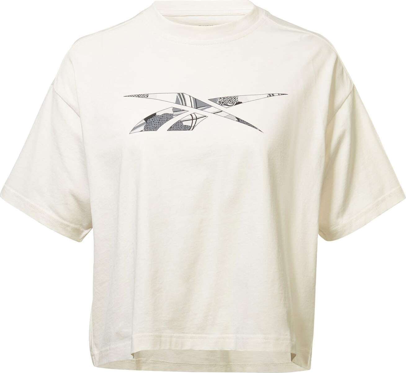 Reebok Sport Funkční tričko šedá / bílá