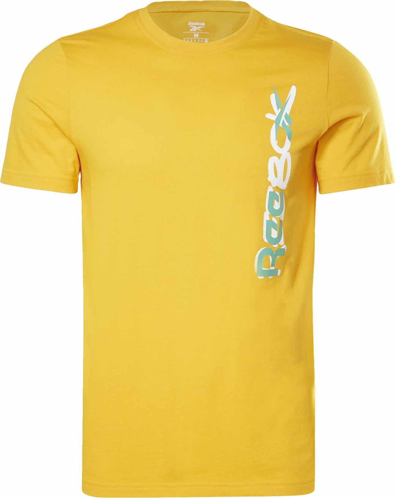 Reebok Sport Funkční tričko zlatě žlutá / zelená / bílá
