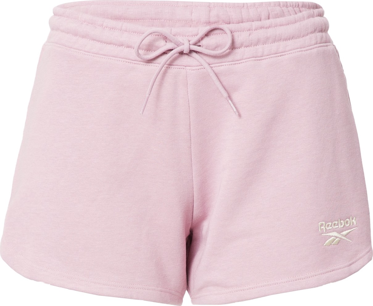 Reebok Sport Sportovní kalhoty béžová / pastelová fialová