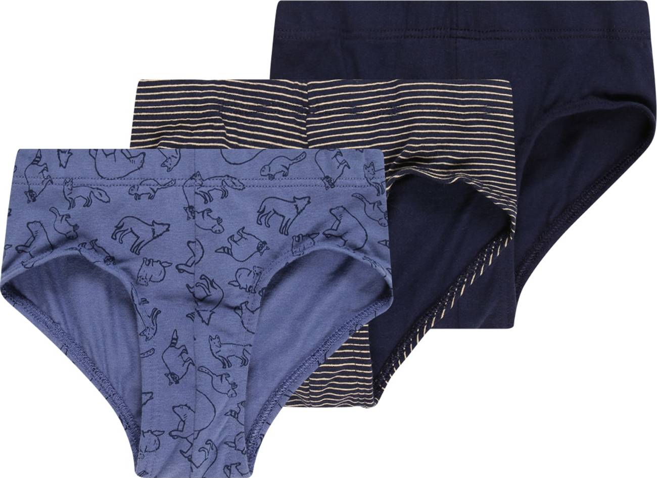 SCHIESSER Spodní prádlo krémová / námořnická modř / noční modrá
