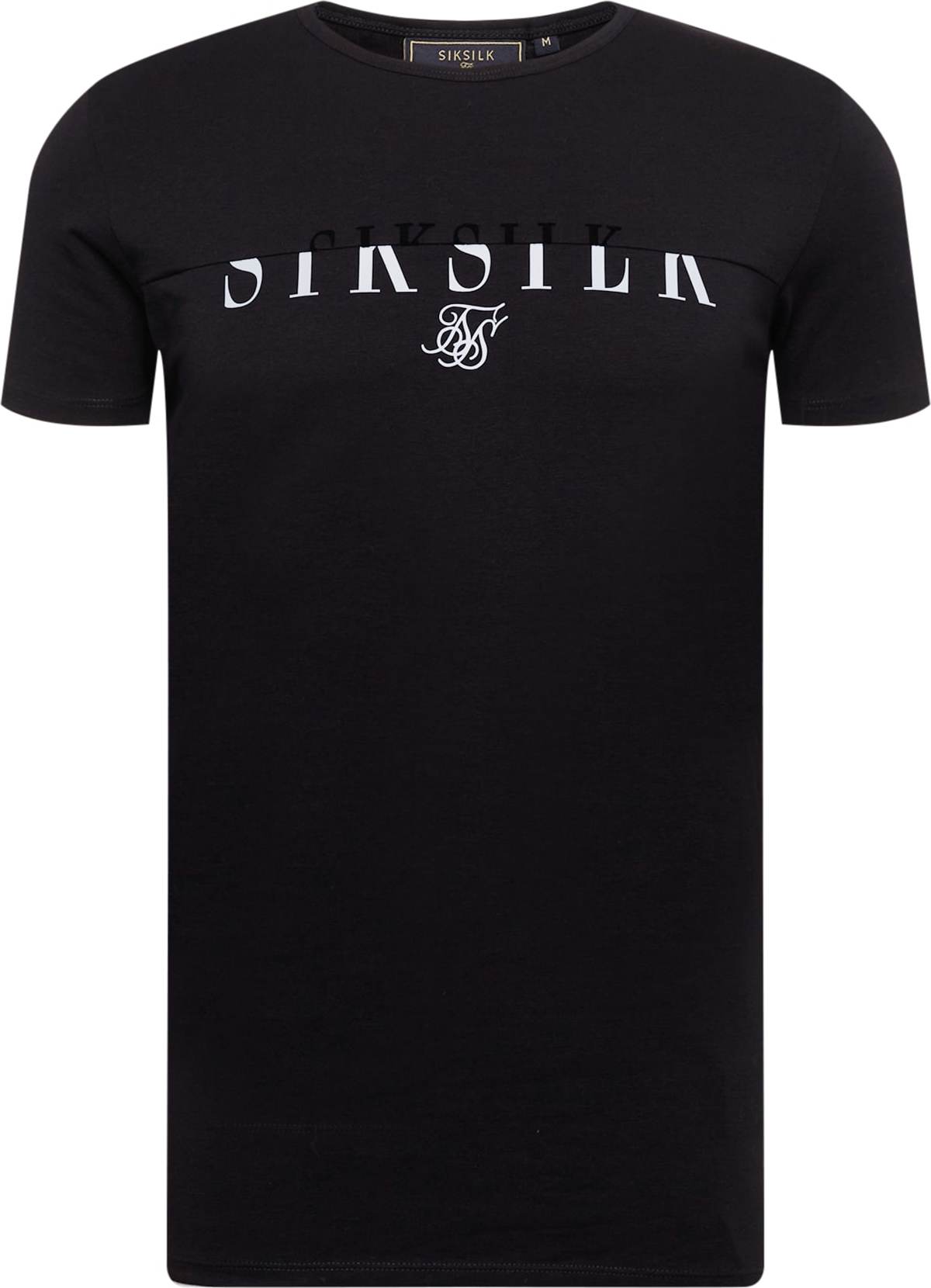 SikSilk Tričko 'Division' černá / bílá