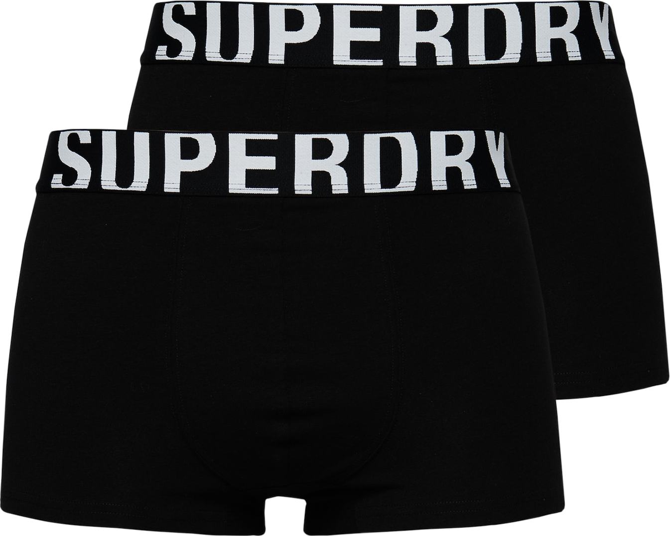 Superdry Boxerky černá / bílá