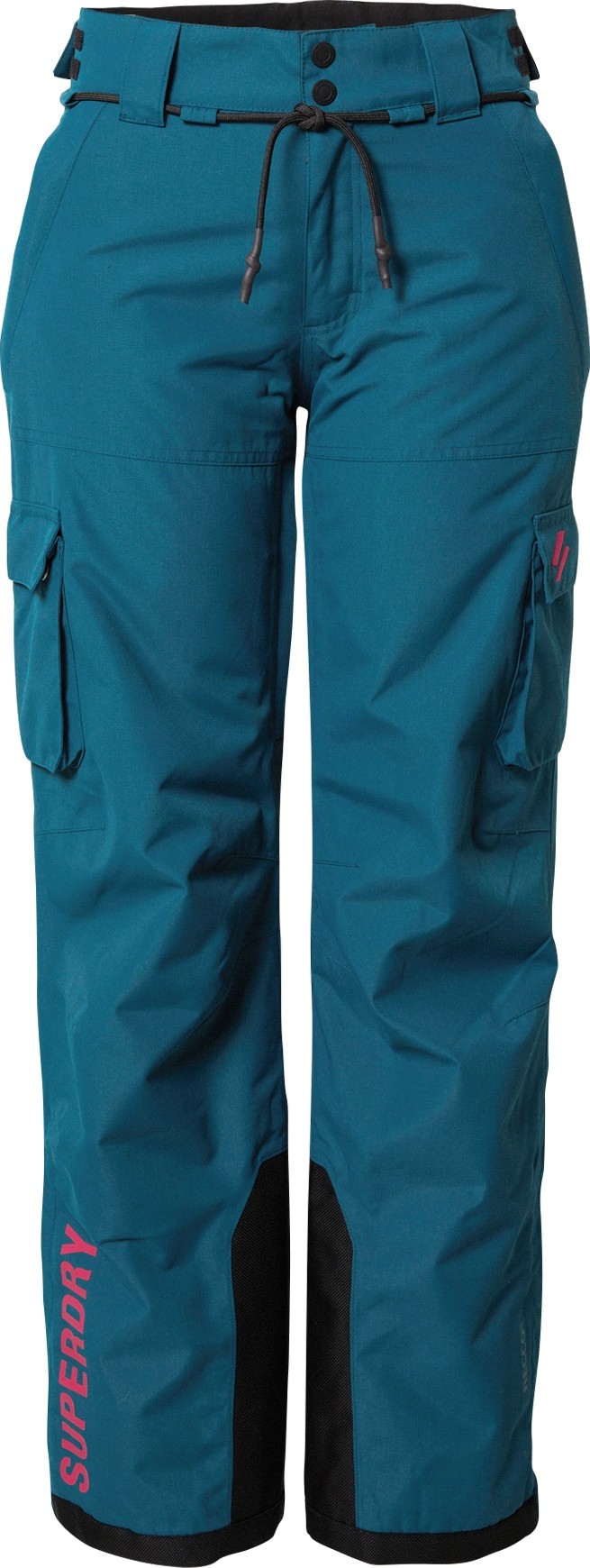 Superdry Snow Sportovní kalhoty 'ULTIMATE RESCUE' tyrkysová / pink / černá