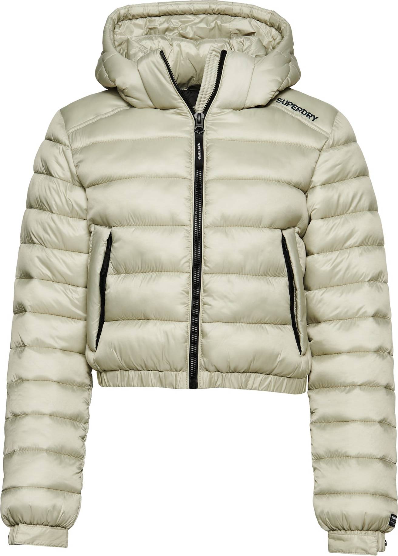 Superdry Přechodná bunda kouřově šedá / černá
