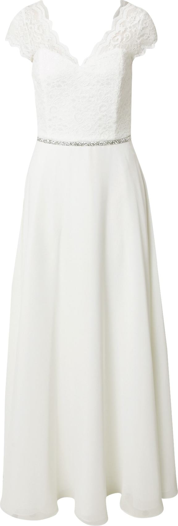 SWING Společenské šaty bílá