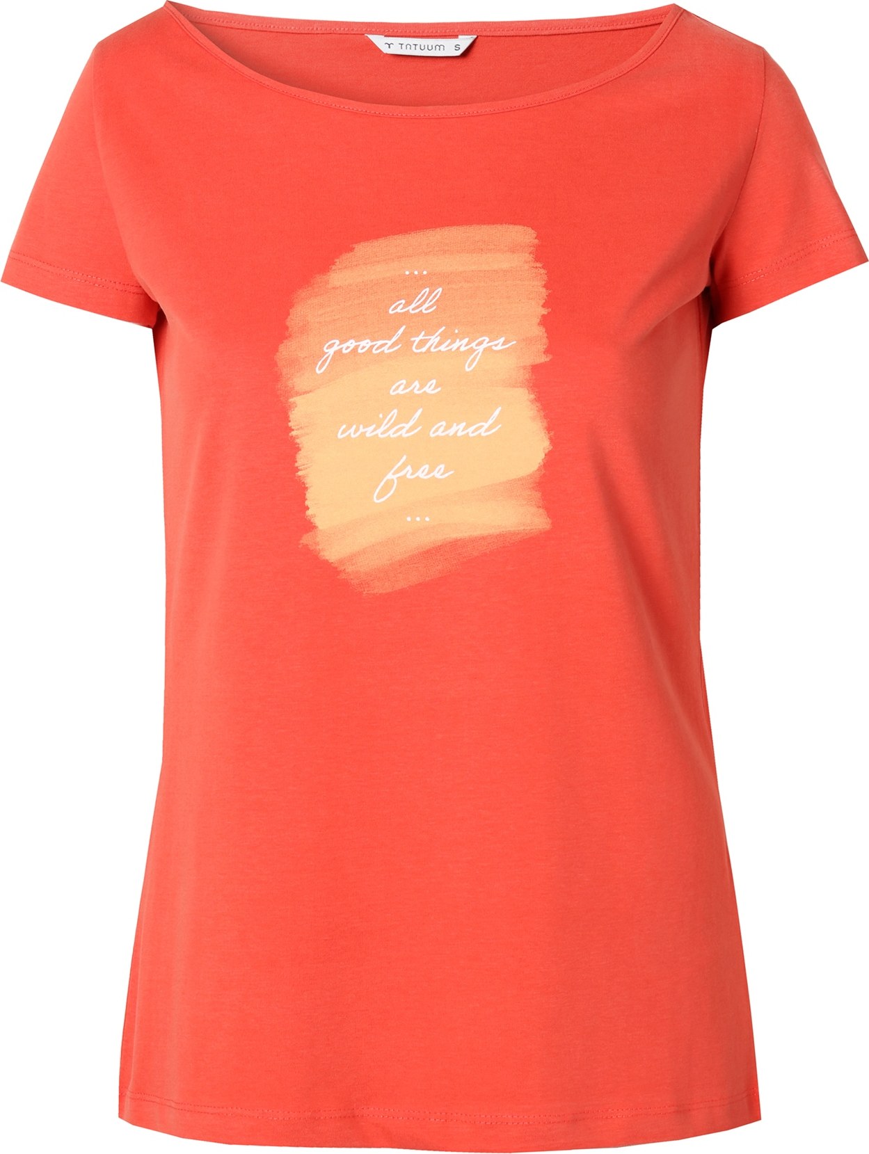 TATUUM Tričko 'ALBINA 2' korálová / jasně oranžová / bílá