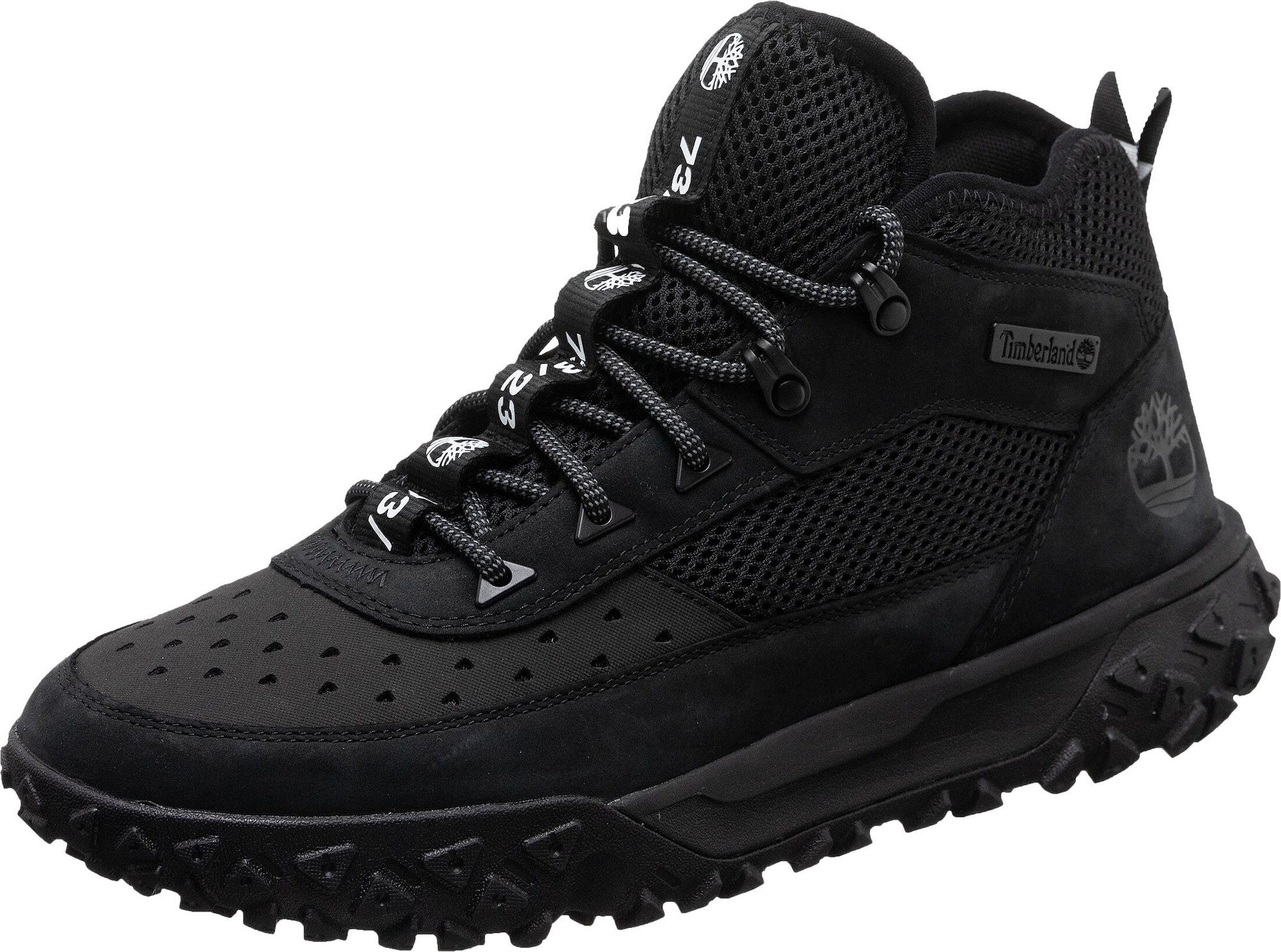 TIMBERLAND Šněrovací boty 'Greenstride Motion 6' černá / bílá