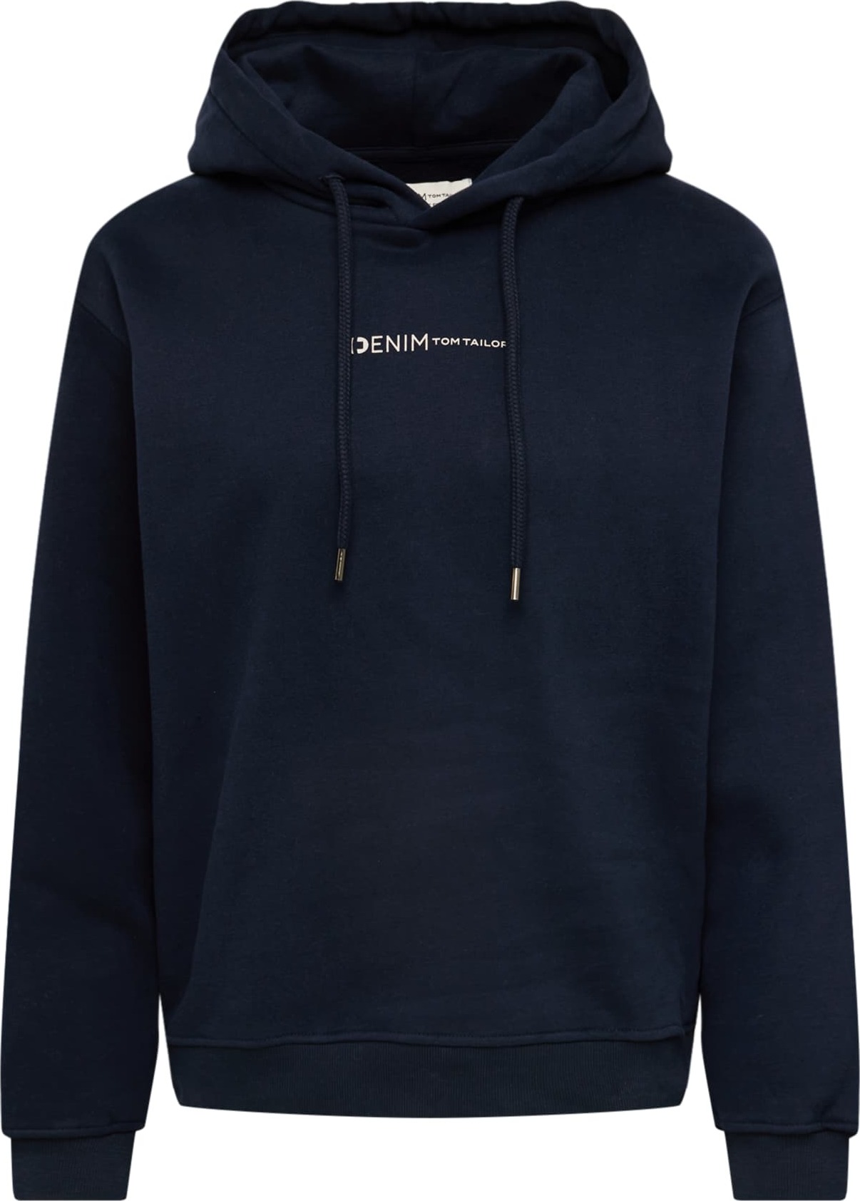 TOM TAILOR DENIM Mikina noční modrá / světle šedá