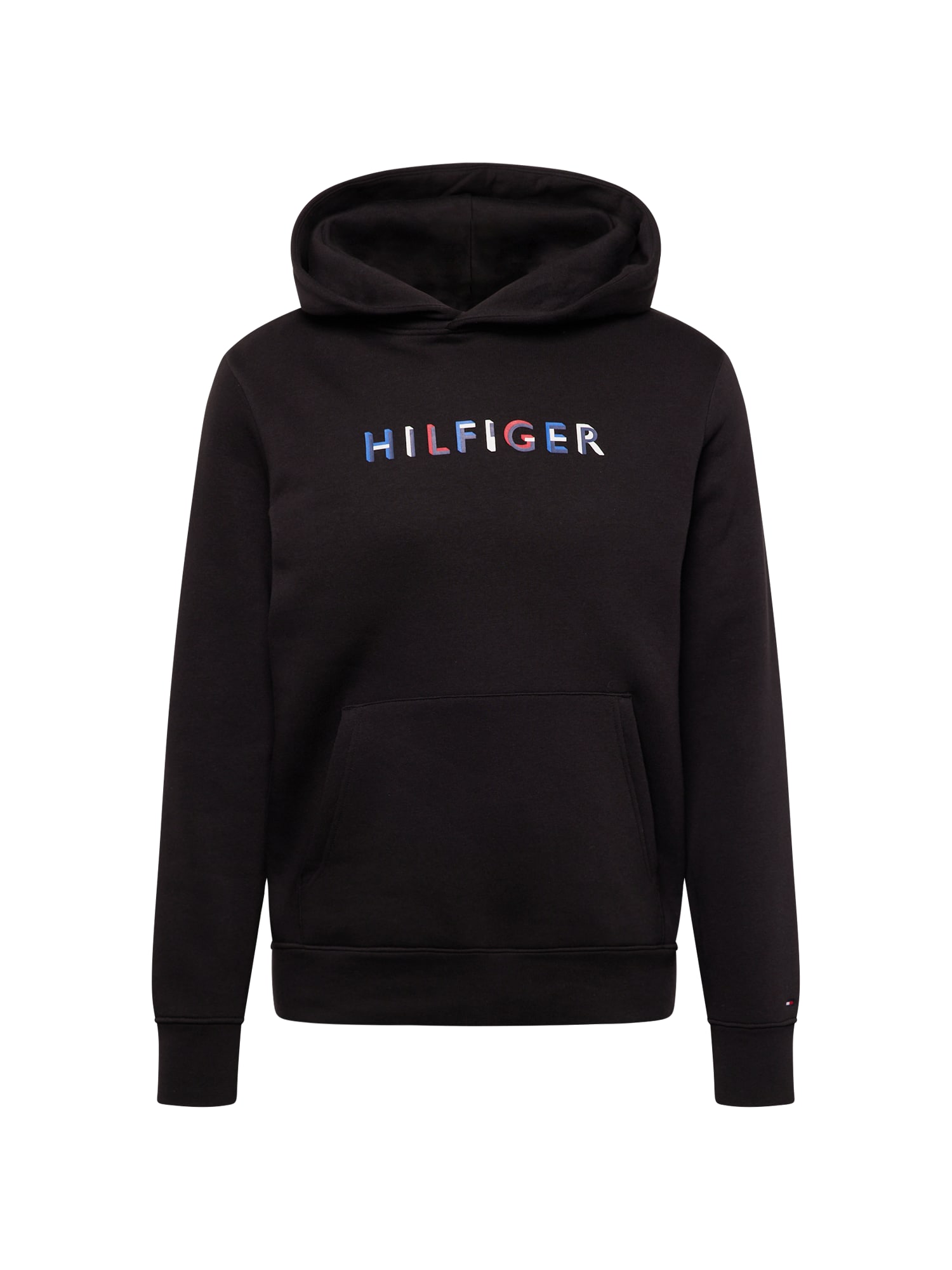 TOMMY HILFIGER Mikina modrá / červená / černá / bílá