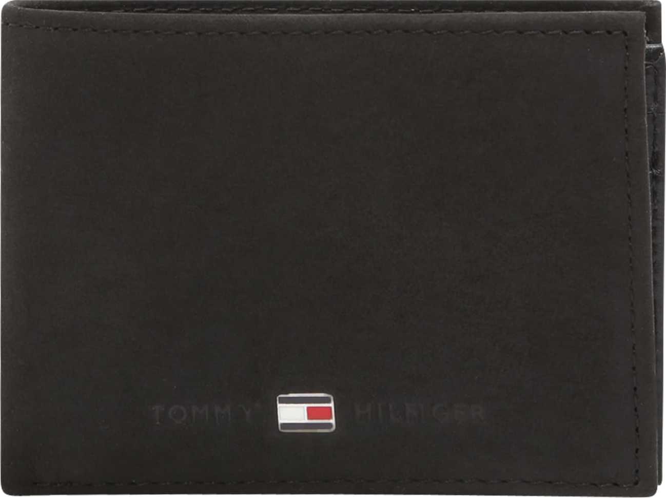 TOMMY HILFIGER Peněženka 'Johnson' červená / černá / bílá
