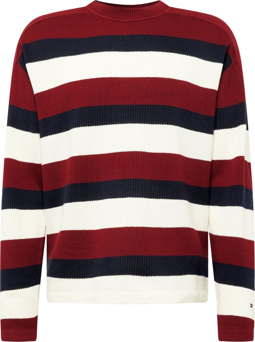 TOMMY HILFIGER Svetr námořnická modř / červená / bílá