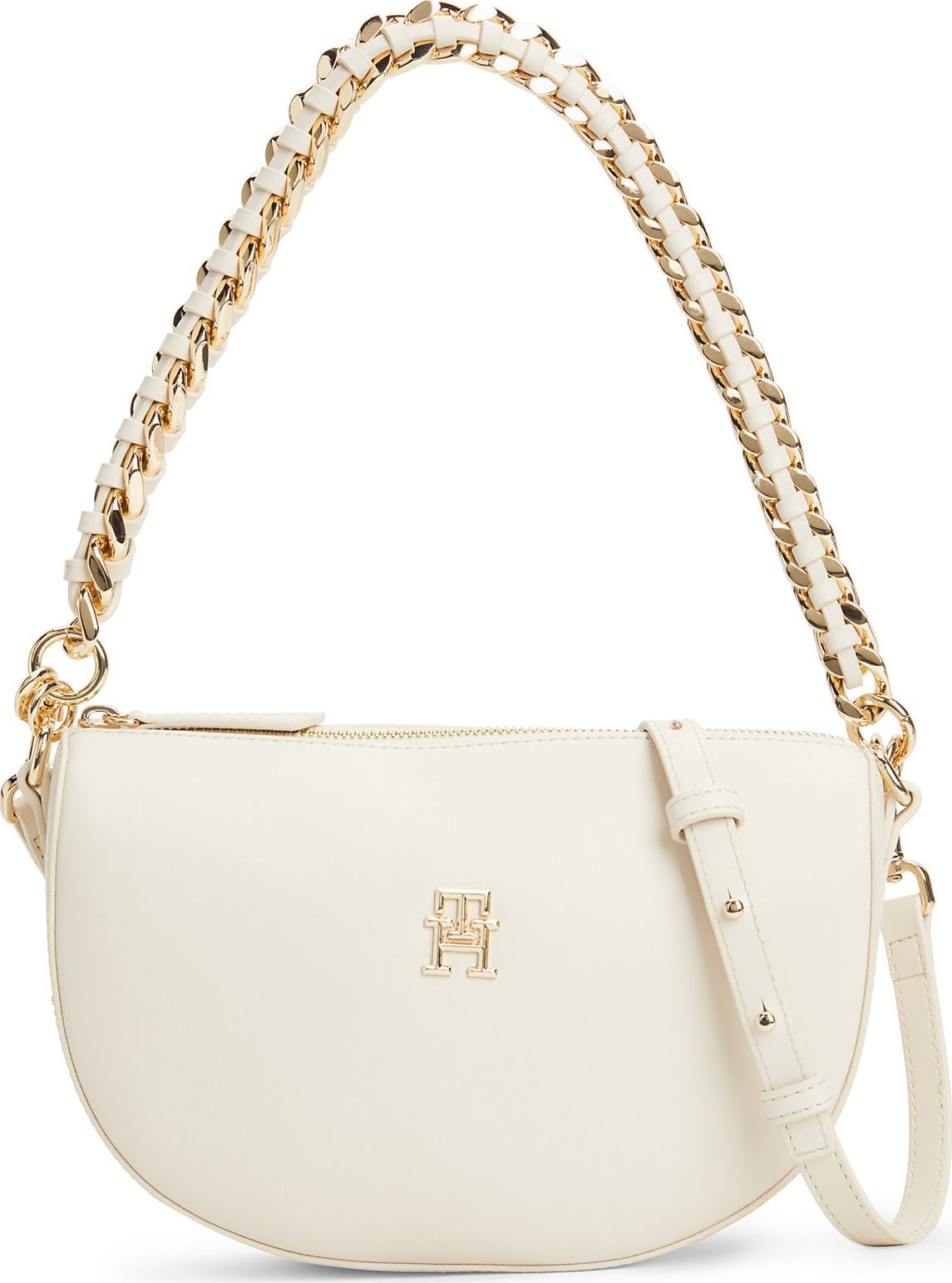 TOMMY HILFIGER Taška přes rameno béžová / zlatá