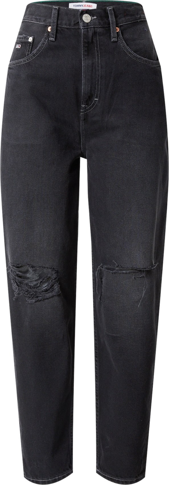 Tommy Jeans Džíny tmavě modrá / červená / černá džínovina / bílá
