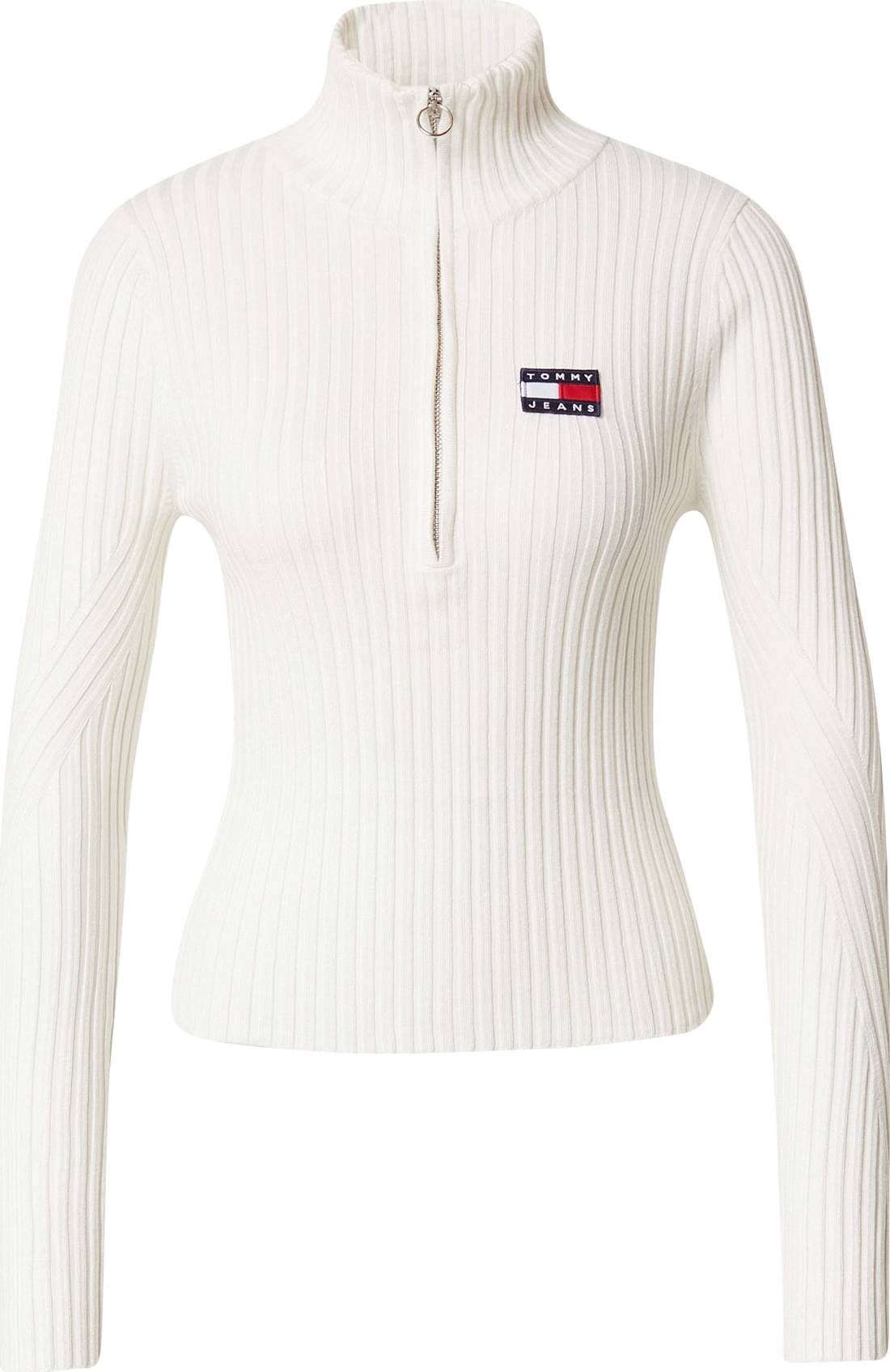 Tommy Jeans Svetr námořnická modř / červená / přírodní bílá