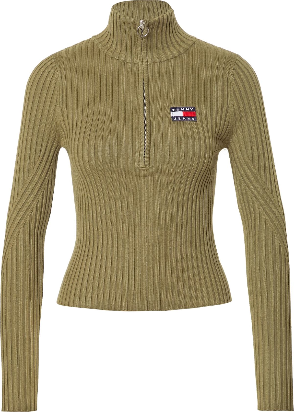 Tommy Jeans Svetr olivová