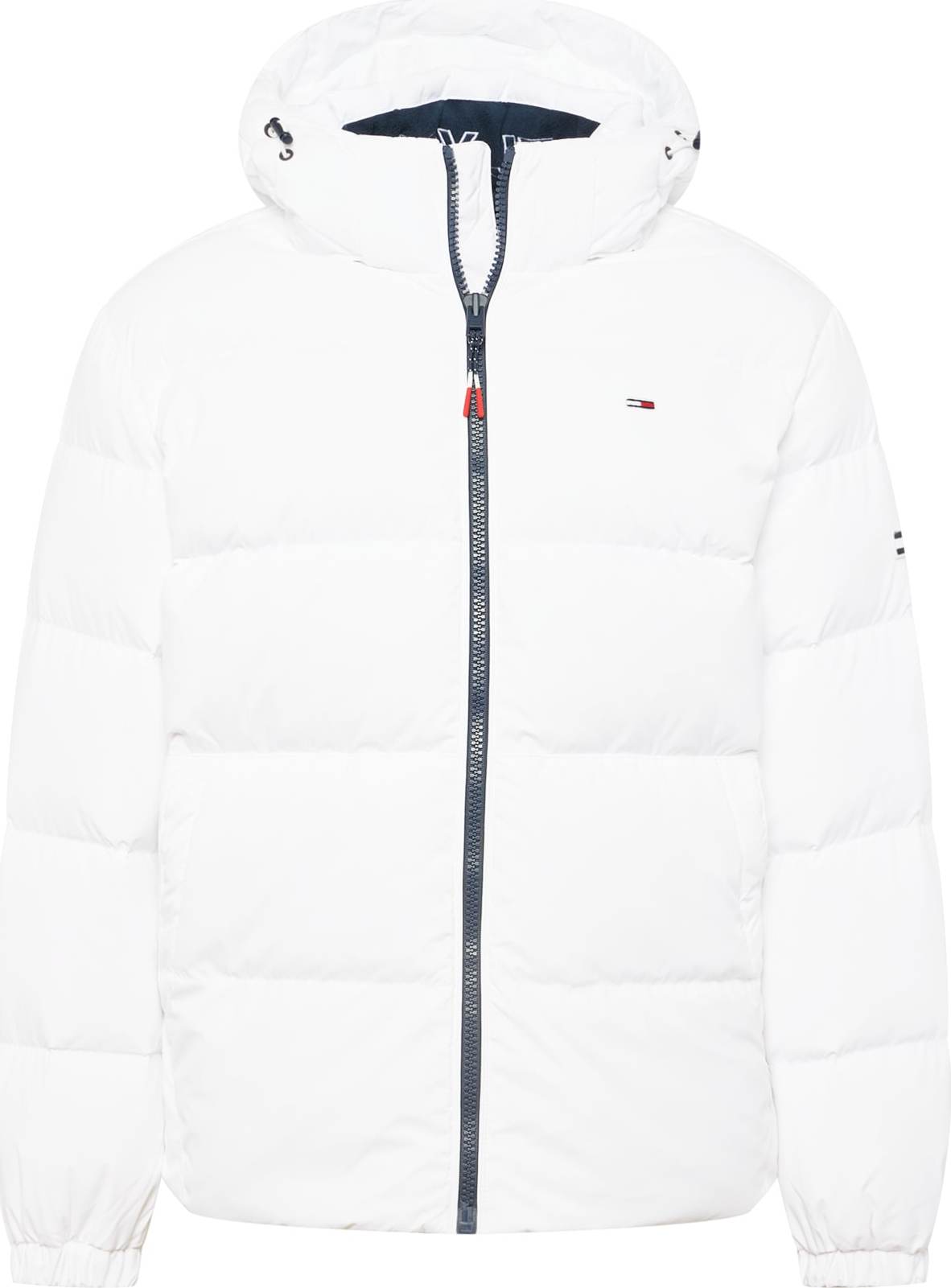 Tommy Jeans Zimní bunda modrá / bílá