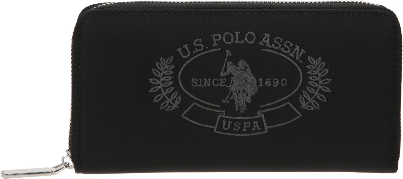 U.S. POLO ASSN. Peněženka šedá / černá