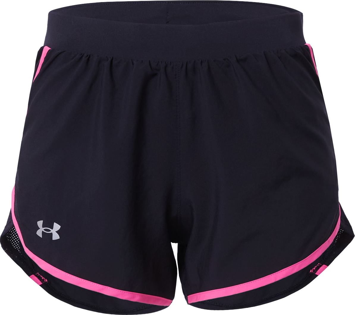 UNDER ARMOUR Sportovní kalhoty 'Fly By 2.0' světle šedá / pink / černá