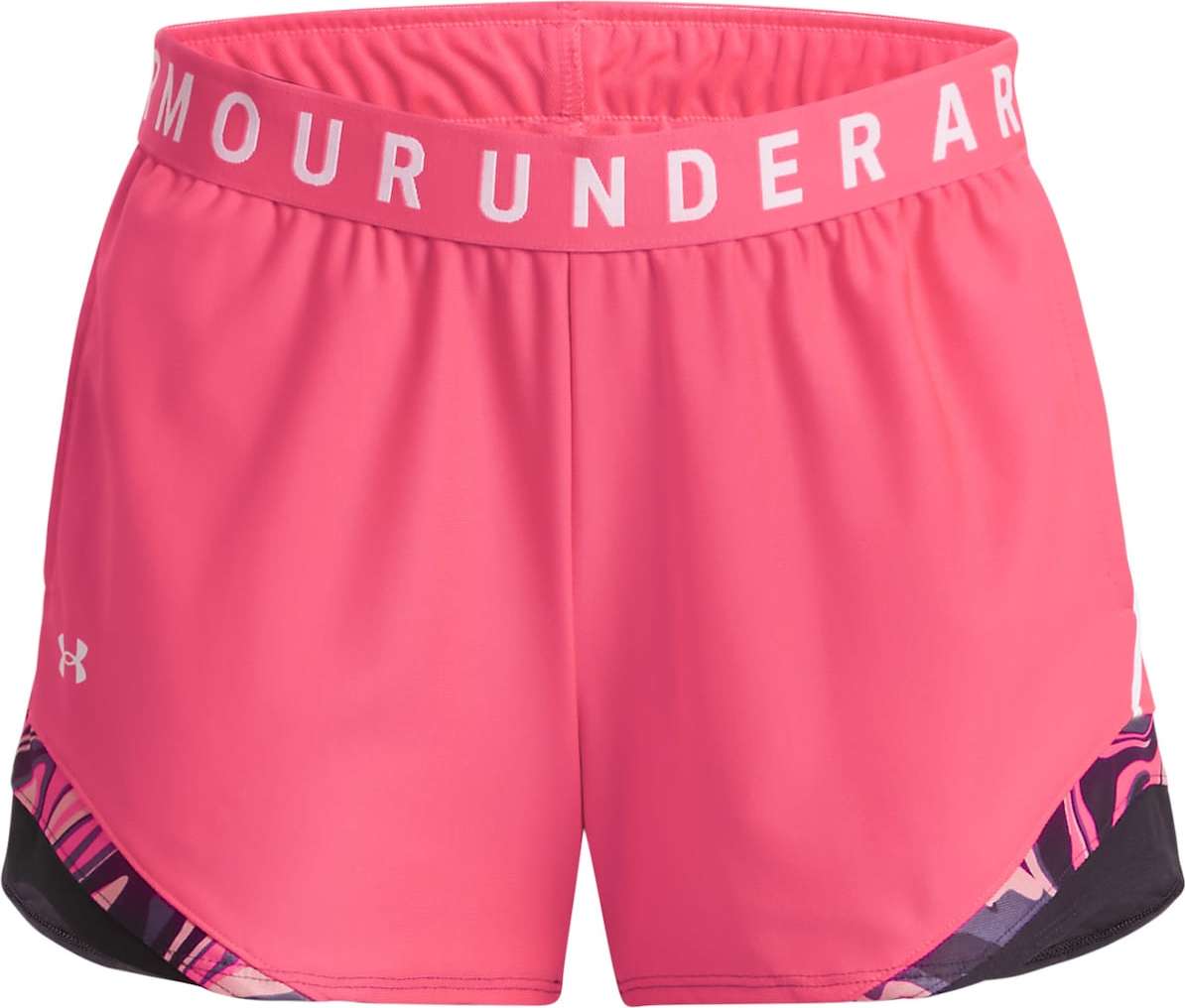 UNDER ARMOUR Sportovní kalhoty 'Play Up 3.0' námořnická modř / bobule / pink / bílá