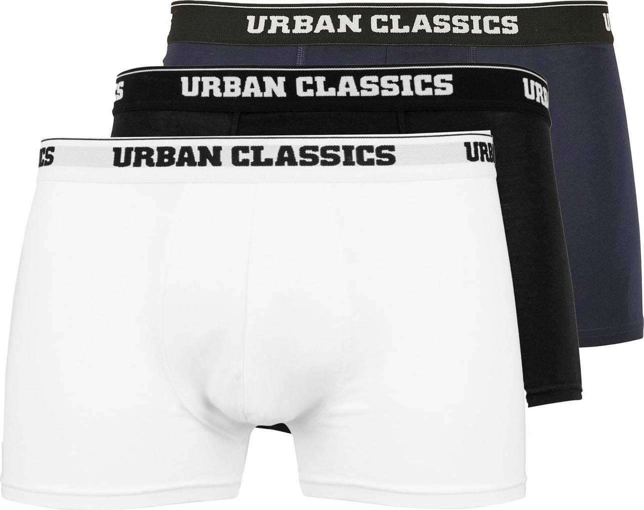 Urban Classics Boxerky námořnická modř / černá / bílá