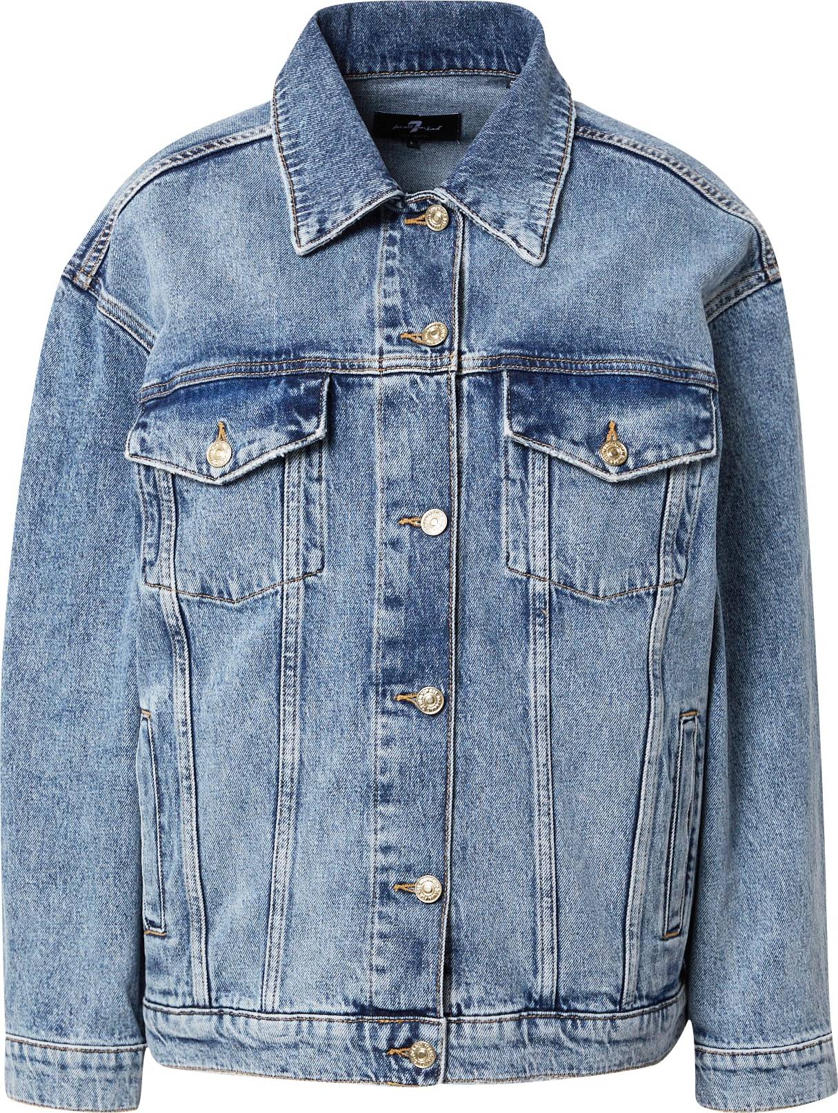 7 for all mankind Přechodná bunda modrá džínovina