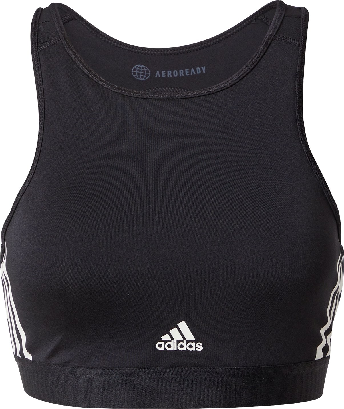 ADIDAS SPORTSWEAR Sportovní podprsenka černá / bílá