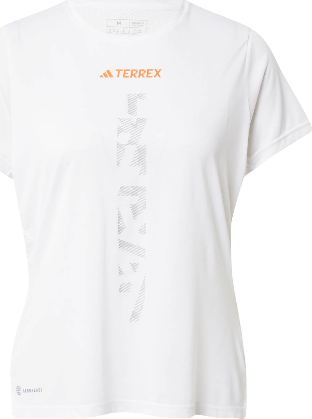 ADIDAS TERREX Funkční tričko světle šedá / oranžová / bílá