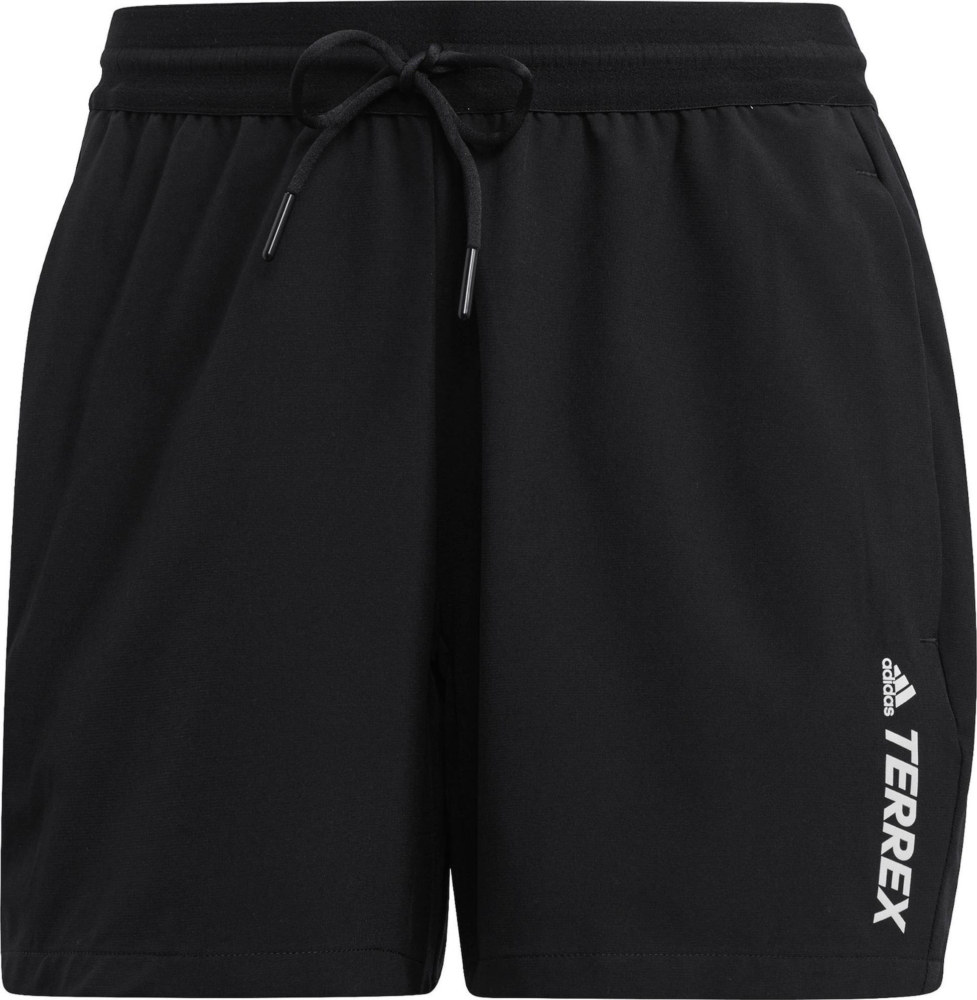 ADIDAS TERREX Sportovní kalhoty 'Liteflex' černá / bílá